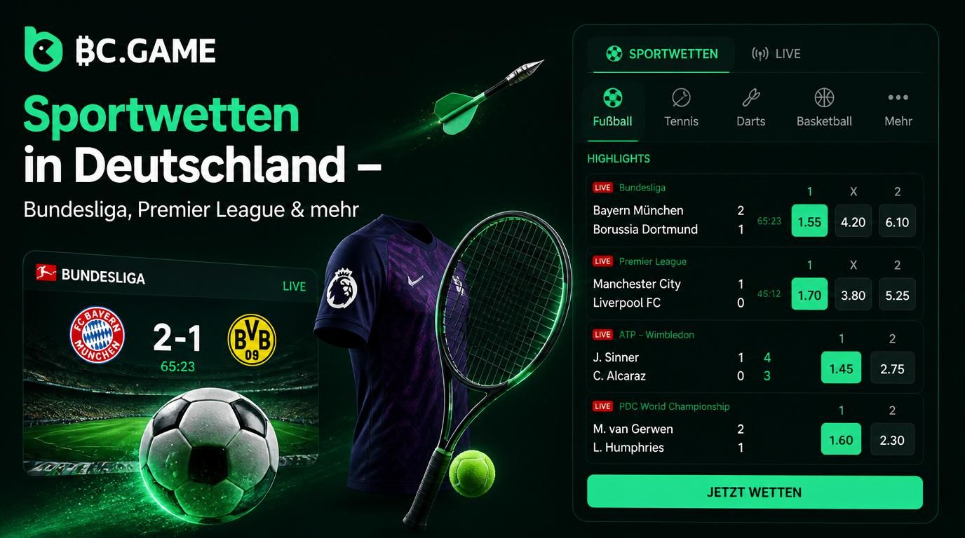 Ein Mix aus populären Sportarten und Live-Quoten.